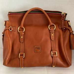 Dooney & Bourke Tan Leather Men's Briefcase